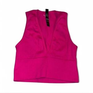 Urban Outfitters Out From Under Pink Ribbed Crop Top – Size M